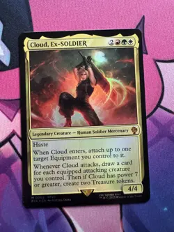 MTG FOIL Cloud, Ex-SOLDIER - FINAL FANTASY Commander #002 - Image 1
