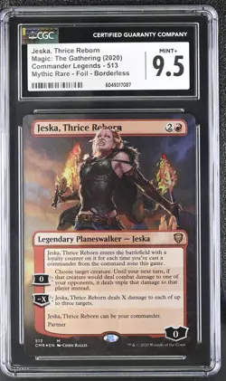 JESKA, THRICE REBORN Commander Legends Borderless Foil Mythic CGC 9.5 MTG - Image 1