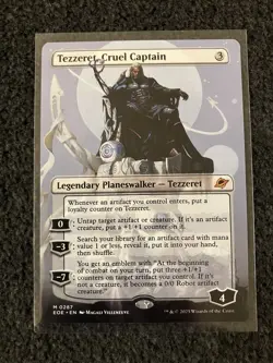 Magic The Gathering MTG - Tezzeret, Cruel Captain (Borderless) - EOE - Image 1