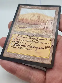 Dust Bowl SIGNED TWICE 2002/3 Ben Thompson MTG Mercadian Masques MTG *CCGHouse* - Image 3