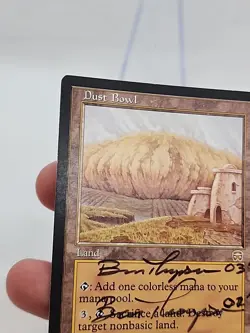 Dust Bowl SIGNED TWICE 2002/3 Ben Thompson MTG Mercadian Masques MTG *CCGHouse* - Image 5