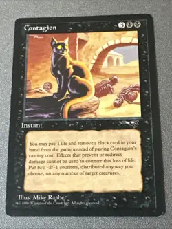 Contagion MTG X1 Alliances Ex Condition See Pics Front Back - Image 1