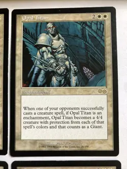 Opal Titan X4 Urza’s Saga Ex Condition See Pics Front Back MTG - Image 3