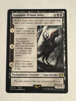 Summon: Primal Odin Foil - FIN 0121 NM - MTG Magic - Image 3