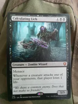 CALCULATING LICH x1 mtg NM-M Commander Legends Baldurs Gate 1 Mythic - Image 1