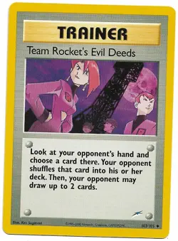 Team Rocket's Evil Deeds #103 Pokemon Neo Destiny - Image 1