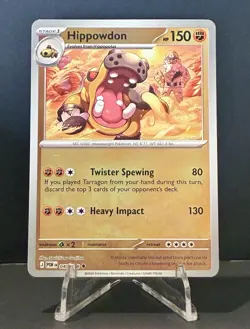 2026 Pokemon Perfect Order HIPPOWDON Reverse Holo #040/088 - NM/M Tarragon Mill - Image 1