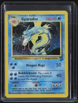 2000 Pokemon Base II #7 Gyarados - Image 1