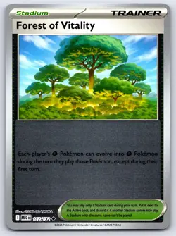 FOREST OF VITALITY 188/217 REVERSE HOLO ME: ASCENDED HEROES POKEMON NEAR MINT - Image 1
