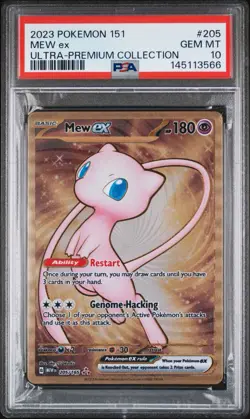 2023 Pokemon 151 Ultra Premium Collection Mew EX Metal 205/165 PSA 10 GEM MINT - Image 1