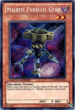 Malefic Parallel Gear - YMP1-EN003 - Secret Rare - Limited Edition - Lightly Pla - Image 1