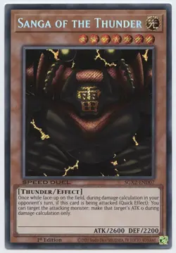 Sanga, Kazejin, & Suijin - SGX2 Secret Rare NM 1st ed Yugioh - Image 2
