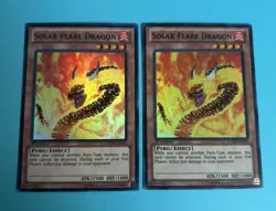 Yugioh - Solar Flare Dragon LCYW-EN254 1st Edition SUPER LP X2 - Image 1
