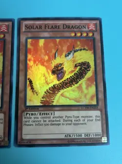 Yugioh - Solar Flare Dragon LCYW-EN254 1st Edition SUPER LP X2 - Image 3