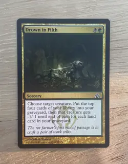 MTG Drown in Filth Dragon's Maze 67/156 Regular Common Sorcery Seb McKinnon - Image 1