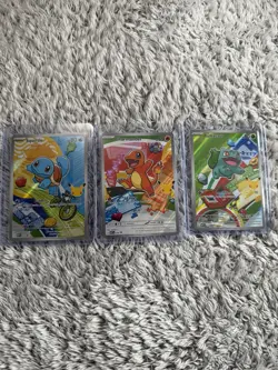 Pokemon TCG First Partner Illustration Collection Series 1 Kanto GEN 1 Starters - Image 1