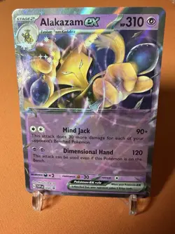 Abra 063/165 SV 151 Cosmos Holo Promo Pokemon Card NM w/SWIRL 🌀💫 + Alakazam Ex - Image 5