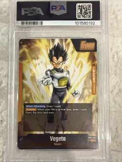 Dragonball Super Card Game Vegeta FB02-105 CGC 10 LEADER Non-Holo 2024 - Image 2