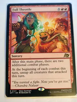 x1 Full Throttle DFT Aetherdrift MTG 127 RARE M/NM 1x - Image 1