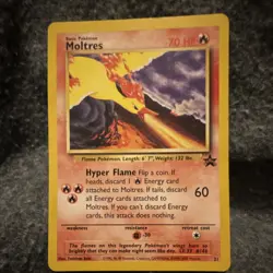 Pokemon Moltres 21 Promo Regular 70 HP 2000 English TCG Card - Image 1