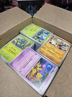 BULK POKEMON CARDS--COMMON AND UNCOMMON WITH HOLOS!! 7 POUNDS AND 1 POUND - Image 2