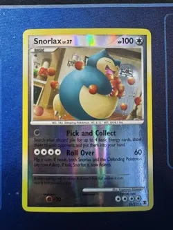 Pokemon Card - Snorlax Rising Rivals 33/111 Reverse Holo Rare - Image 1