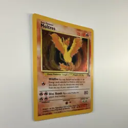 Pokemon Moltres 12/62 Fossil Holo Rare Unlimited 70 HP English 1999 Card - Image 2