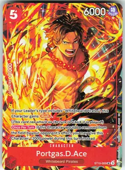 Portgas.D.Ace (Illustration Box Vol.5) SR One Piece Promotion Cards ST15-005 NM - Image 1