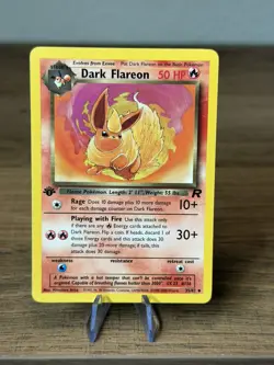 Dark Flareon - 35/82 - Pokemon Team Rocket Non Holo 1st Edition Card - NM - Image 1