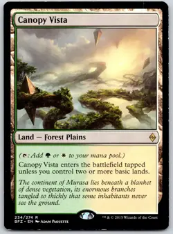 Canopy Vista - Battle for Zendikar BFZ- MTG - LP Magic - 234 R - Image 1