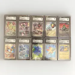 Pokemon CGC Graded Lot of 10 Slabs Cards Japanese - Image 1