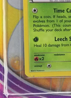 🔥2017 Pokemon CELEBI Black Star Promo COSMOS HOLO Card #XY187 HD GALAXY SWIRL🔥 - Image 5