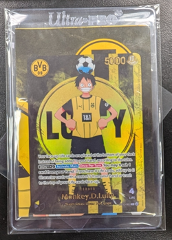 Monkey D. Luffy ST13-003 Promotion: Borussia Dortmund BVB Sealed One Piece Card！ - Image 1