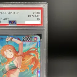 PSA 10 Nami Alt Art OP01-016 R Rare ROMANCE DAWN ONE PIECE Card Game Japanese JP - Image 4