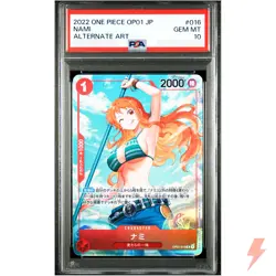 PSA 10 Nami (Alt Art) OP01-016 ROMANCE DAWN - ONE PIECE Card Game Japanese 2022 - Image 1