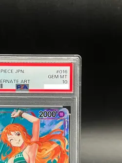 PSA 10 Nami Alt Art OP01-016 R Rare ROMANCE DAWN ONE PIECE Card Game Japanese - Image 3