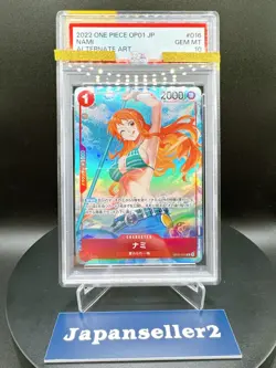 PSA 10 Nami (Alt Art) OP01-016 ROMANCE DAWN - ONE PIECE Card Game Japanese 2022 - Image 1