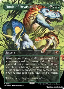 Finale of Devastation (Borderless) [CMM - 700] - NM [] TCG MTG - Image 1