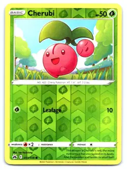 Cherubi Pokemon Reverse Holo Common Crown Zenith 011/159 - Image 1
