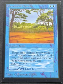SIGNED MtG Magic D Willich _ Beta CE _ Artist Proof _ PHANTASMAL TERRAIN _ 1/50! - Image 2