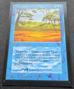 SIGNED MtG Magic D Willich _ Beta CE _ Artist Proof _ PHANTASMAL TERRAIN _ 1/50! - Image 3