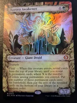 Aurora Awakener (Showcase) 0323 Foil Mythic Lorwyn Eclipsed Magic: The Gathering - Image 1