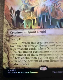 Aurora Awakener (Showcase) 0323 Foil Mythic Lorwyn Eclipsed Magic: The Gathering - Image 4