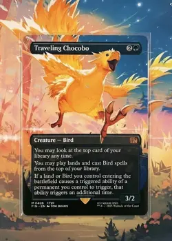 Magic the Gathering • Final Fantasy VII •Traveling Chocobo • #0406 • Borderless - Image 1