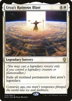 Magic the Gathering MTG Urza's Ruinous Blast R Dominaria 39 NM - Image 1
