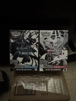 Pokemon Scarlet & Violet White Flare / Black Bolt Booster Bundle Sealed - Image 1