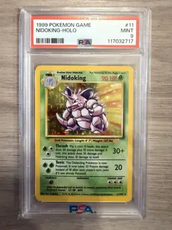 1999 Pokemon Nidoking PSA 9 Mint Holo #11 Base Set - Image 1