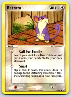 Rattata - EX Team Rocket Returns 72/109 Naoyo Kimura Vintage 151 Pokemon Card MP - Image 1