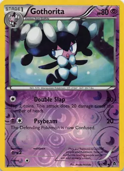 GOTHORITA 45/98 UC EMERGING POWERS POKEMON REVERSE HOLO HP - Image 1