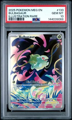 PSA GEM MT 10 - 2025 POKEMON MEG EN-MEGA EVOLUTION 133 BULBASAUR - Image 1